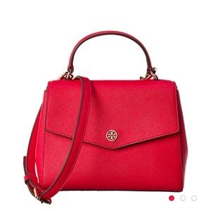 Small red Tory Burch satchel purse